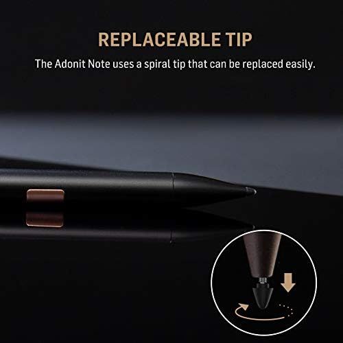  [아마존베스트]Adonit Note Natural Palm Rejection Stylus for iPad Pro (3rd Gen), iPad (6th Gen), iPad Air (3rd Gen) and iPad Mini (5th Gen) - Black