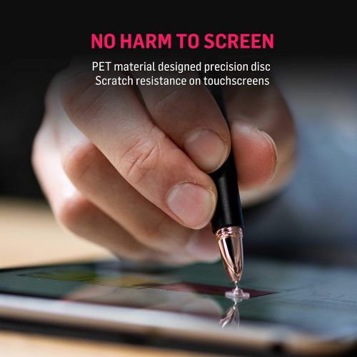  Adonit Pro 4 A Luxury, High-Precision Disc Stylus for iPad/iPhone 11/Pro Max/XS Max/XS/XR/X/8/Plus, Samsung Galaxy Fold/ S10+/ S10 /S9, Android, Kindle, Windows, Tablets and All To