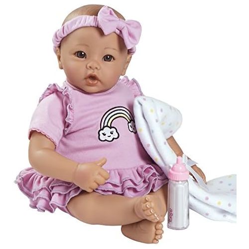 아도라 베이비 [아마존베스트]Adora BabyTime Lavender 16 Girl 3 Piece Weighted Play Doll Gift Set for Toddlers 3+ Includes Bottle & Blanket Snuggle Soft Huggable Vinyl Toy