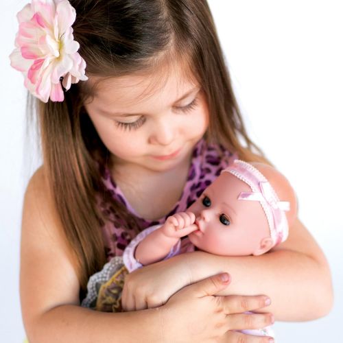 아도라 베이비 [아마존베스트]Adora PlayTime Baby Little Princess Vinyl 13 Girl Weighted Washable Cuddly Snuggle Soft Toy Play Doll Gift Set with Open/Close Eyes for Children 1+ Includes Bottle