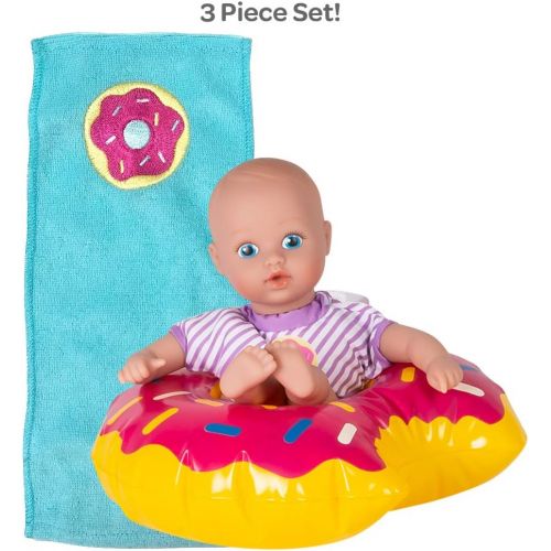 아도라 베이비 Adora Water Baby Doll, SplashTime Baby Tot Sprinkle Donut 8.5 inch Doll for Bathtub/Shower/Swimming Pool Time Play, Multi-color