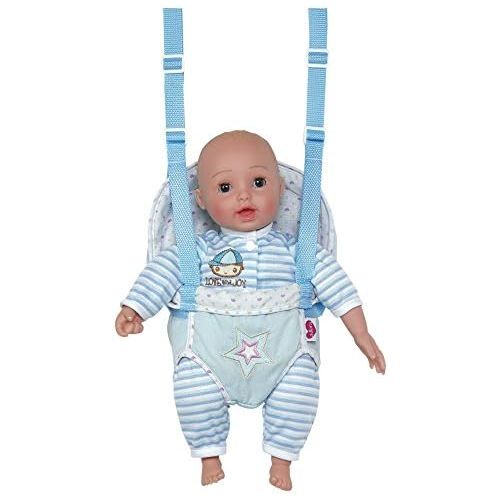 아도라 베이비 Adora GiggleTime 15Boy Vinyl Weighted Soft Body Toy Play Baby Doll with Laughing Giggles and Harnessed Wrap Carrier Holder for Children 2+