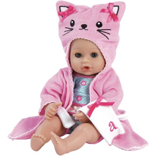 아도라 베이비 Adora BathTime Baby Kitty - 13 Inch Baby Doll For Water Play. Quick Dry & Machine Washable. Perfect Bath Toys for 1 Year Old and Over