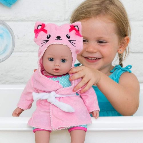 아도라 베이비 Adora BathTime Baby Kitty - 13 Inch Baby Doll For Water Play. Quick Dry & Machine Washable. Perfect Bath Toys for 1 Year Old and Over