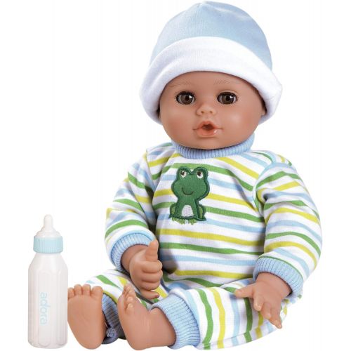 아도라 베이비 Adora PlayTime Baby Boy Doll, Little Prince, Washable Toy Doll with Soft Weighted Body and Eyes that Open and Close, Comes with Bottle, 13-inches (Ages 1+)