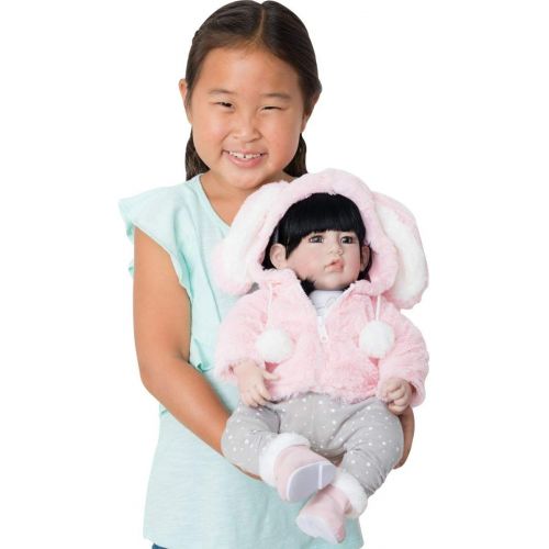 아도라 베이비 Adora Toddler Cottontail Doll 20 Girl Weighted Doll Gift Set for Children 6 Huggable Vinyl Cuddly Snuggle Soft Body Toy