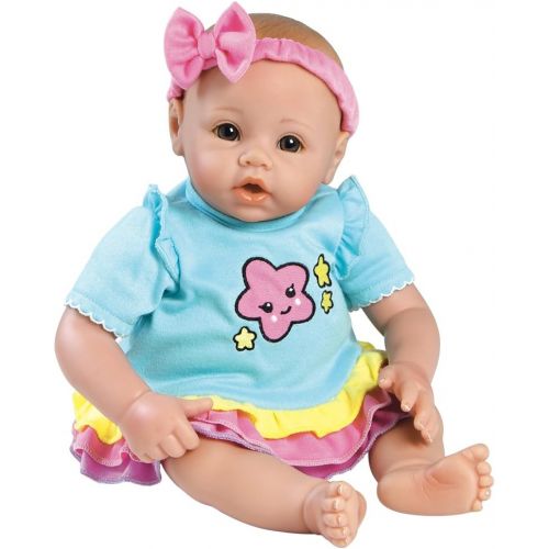 아도라 베이비 Adora BabyTime Lavender 16 Girl 3 Piece Weighted Play Doll Gift Set for Toddlers 3+ Includes Bottle & Blanket Snuggle Soft Huggable Vinyl Toy