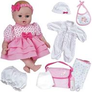Adora PlayTime Baby 12 Piece Gift Set Pink 13 Girl Washable Cuddly Soft Toy Play Doll with OpenClose Eyes for Kids 3+
