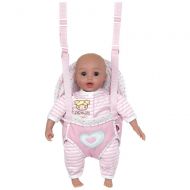 Adora GiggleTime 15Girl Vinyl Weighted Soft Body Toy Play Baby Doll with Laughing Giggles and Harnessed Wrap Carrier Holder for Children 2+