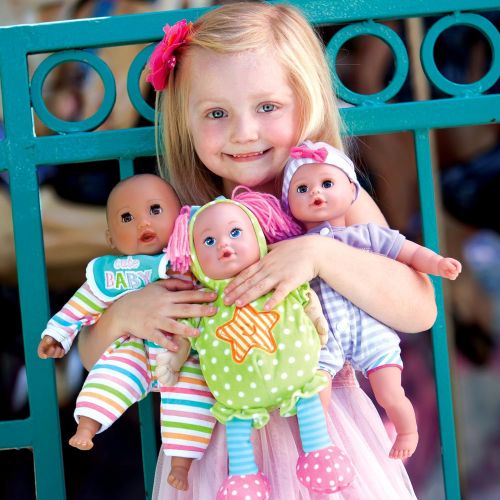아도라 베이비 Adora PlayTime Baby Elephant Fun Vinyl 13 Girl Weighted Washable Cuddly Snuggle Soft Toy Play Doll Gift Set with Open/Close Eyes for Children 1+ Includes Bottle
