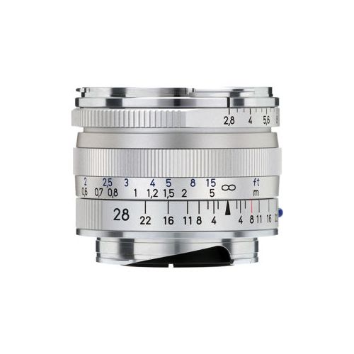  Adorama Zeiss 28mm f/2.8 T* ZM Biogon Lens, for Zeiss Ikon & Leica M Mount - Silver 1365655