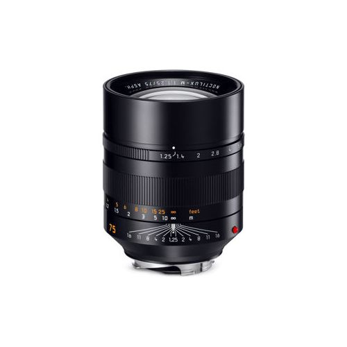  Adorama Leica 75mm f/1.25 Noctilux-M Aspherical Lens, USA - Black 11676