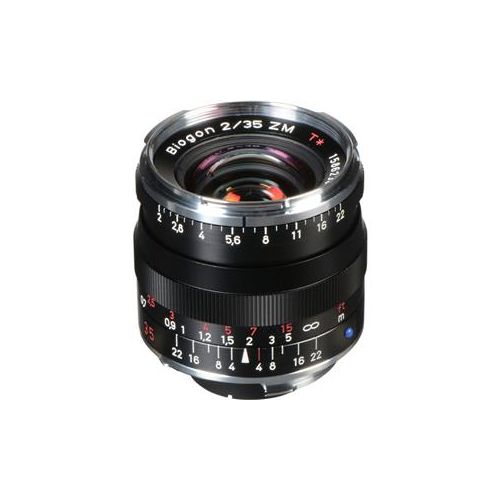  Adorama Zeiss 35mm F/2 T* ZM Biogon Lens, for Zeiss Ikon & Leica M Mount - Black 1365659