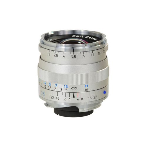  Adorama Zeiss 35mm F/2 T* ZM Biogon Lens, for Zeiss Ikon & Leica M Mount - Silver 1365658