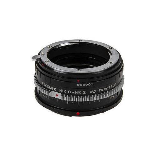  Adorama Fotodiox Vizelex ND Throttle Lens Mount Adapter, Nikon G Lens to Nikon Z Camera NIKG-NIKZ-PRO-NDTHRTL