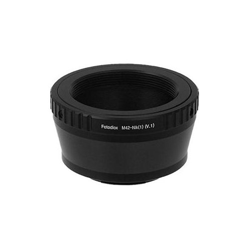  Adorama Fotodiox Lens Mount Adapter, M42 Type 1 Screw SLR Lens to Nikon 1-Series Camera M42-N1-V1