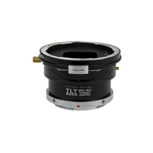  Adorama Fotodiox Pro TLT ROKR Tilt/Shift Lens Adapter for Mamiya 645 to Nikon Z-Mount M645-NIKZ-TLTROKR