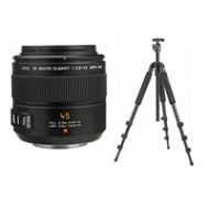 Adorama Panasonic LG Leica DG Macro-Elmarit 45mm f/2.8 Aspherical Mega OIS Lens W/Tripod H-ES045 T