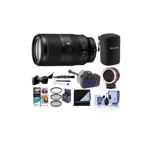  Adorama Sony E 70-350mm f/4.5-6.3 G OSS Lens - With Premium Accessory Bundle SEL70350G B