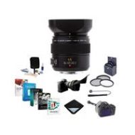 Adorama Panasonic Lumix G Leica DG Macro-Elmarit 45mm f/2.8 Asph Lens w/Accessory Bundle HES045 NK