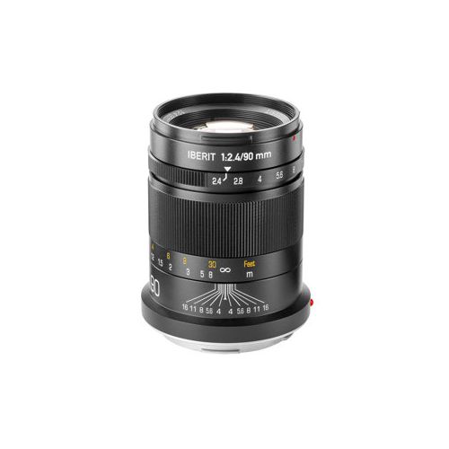  Adorama Kipon IBERIT 90mm f/2.4 for Leica SL / T - Black 9024-LCSL-B