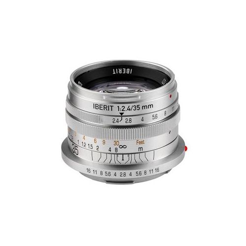  Adorama Kipon IBERIT 35mm f/2.4 for Leica SL / T (Silver) 3524-LCSL-S