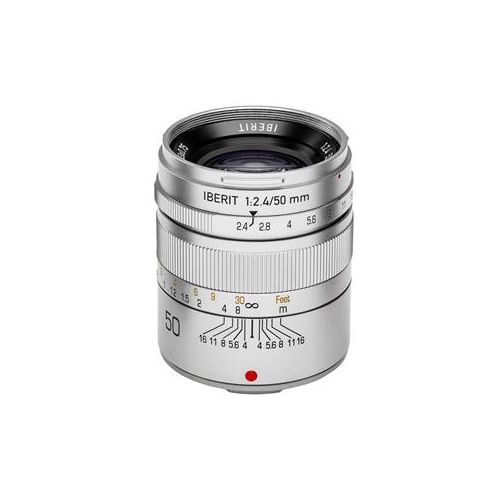  Kipon IBERIT 50mm f/2.4 for FUJI X (Silver) 5024-FX-S - Adorama