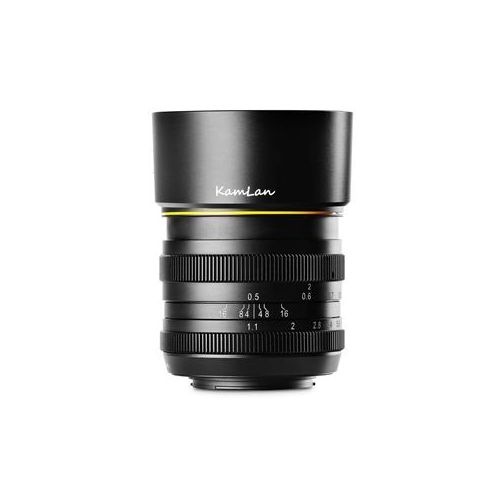  Adorama KamLan 50mm f/1.1 Manual Focus Lens for Canon EF-M Mount M5011D