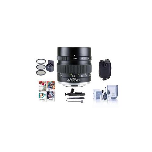  Adorama Mitakon Zhongyi 35mm f/0.95 Mark II Lens f/Canon M Cameras Black W/Free Acc MTK35M95M2EFM A