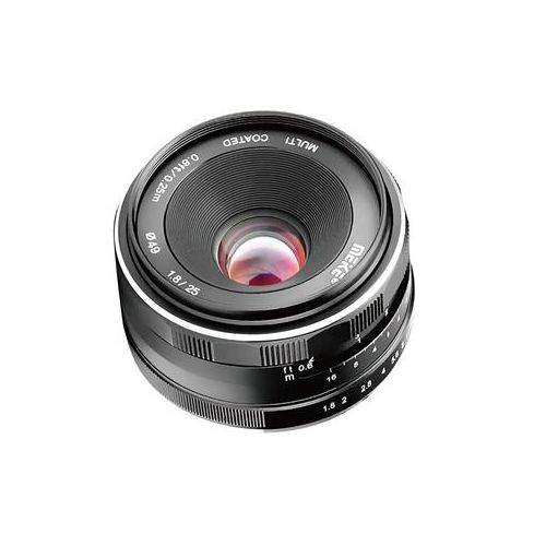  Adorama Meike 25mm f/1.8 Lens for Micro-Four Thirds (M4/3), Black 20770003