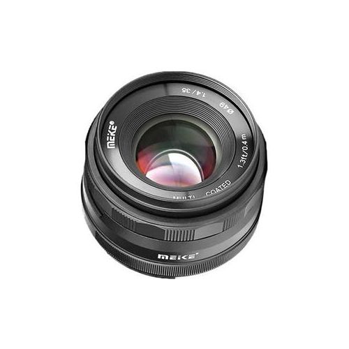  Meike 35mm f/1.4 Lens for Micro-Four Thirds, Black 20900003 - Adorama