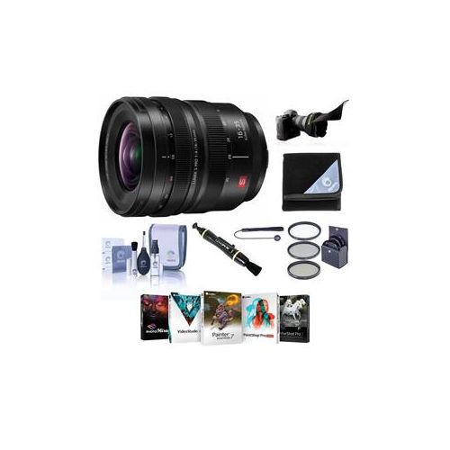  Adorama Panasonic 16-35m f/4.0 LUMIX S Pro L-Mount Lens - With Free Pc Accessoru Bundle S-R1635 A