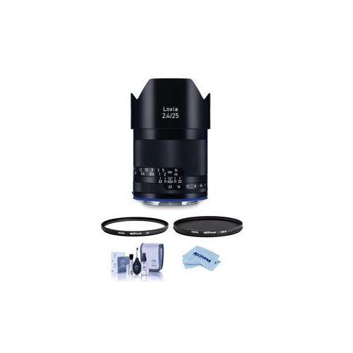  Adorama Zeiss Loxia 25mm f/2.4 Lens for Sony E Mount - With Hoya Filter Kit (UV/CPL) 2218-783 F