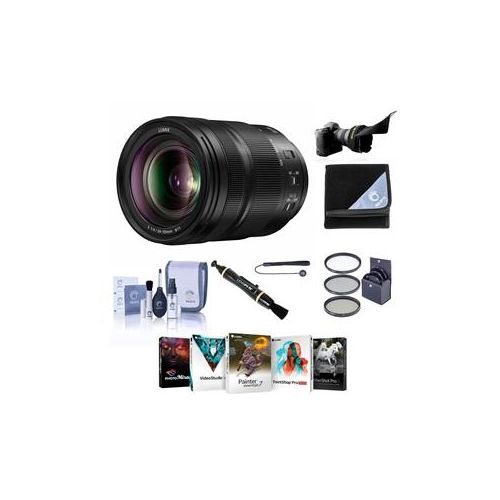  Adorama Panasonic 24-105mm f/4 LUMIX S O.I.S. L-Mount Lens - With Free Pc Accessoru Kit S-R24105 A