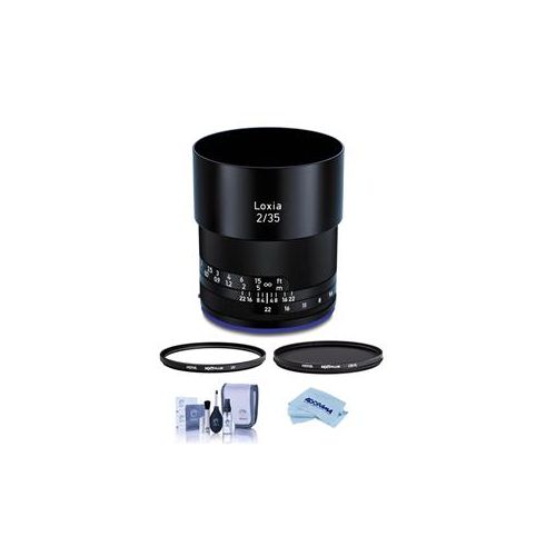  Adorama Zeiss Loxia 25mm f/2.4 Lens for Sony E Mount - With Hoya Filter Kit (UV/CPL) 2103-749 F