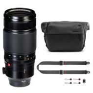 Adorama Fujifilm XF 50-140mm (76-213mm)F2.8 LM OIS WR Lens W/Peak 6L Everyday Sling Kit 16443060 S