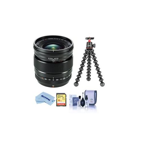  Adorama Fujifilm XF 16mm F1.4 R WR Lens With Joby GorillaPod 3K Kit /16GB SDHC Card 16463670 T