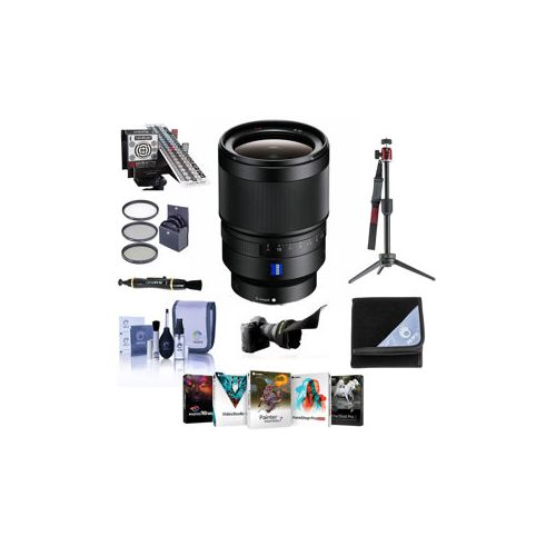  Adorama Sony Distagon T* FE 35mm F/1.4 ZA Full Frame E-Mount Lens-With Pro Accessory Kit SEL35F14Z B