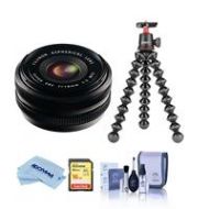 Adorama Fujifilm XF 18mm F/2.0 Lens - With Joby GorillaPod 3K Kit /16GB SDHC Card 16240743 T