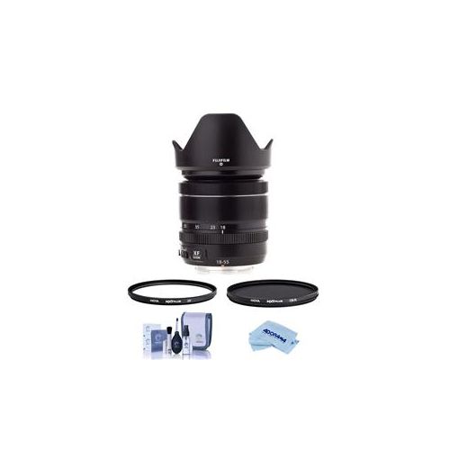  Adorama Fujifilm XF 18-55mm (27.4-83.8mm) F2.8-4 R LM OIS Lens W/Hoya 58 UV/CPL Filters 16276479 F