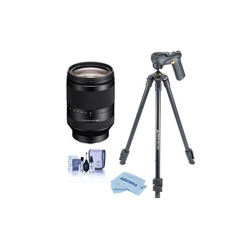  Adorama Sony FE 24-240mm F3.5-6.3 OSS E-Mount Camera Lens /Slik Sprint Pro III BH Tripod SEL24240 T