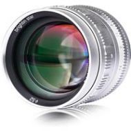 Adorama Brightin Star 50mm F1.4 APS-C Aperture Focus Lens for Sony Cameras, Silver BS5014ESR