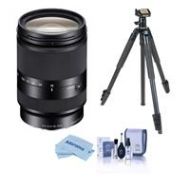 Adorama Sony E 18-200mm f/3.5-6.3 OSS LE E-Mount Lens With Slik Sprint Pro III BH Tripod SEL18200LE T