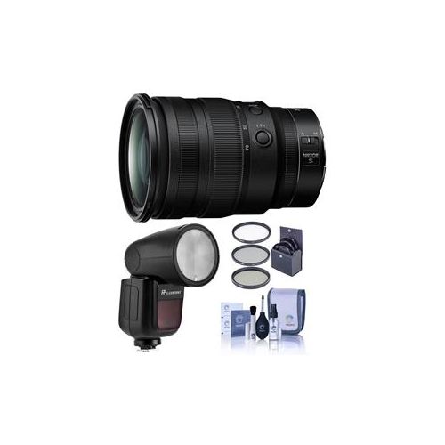  Adorama Nikon NIKKOR Z 24-70mm f/2.8 S Lens With Flashpoint Zoom Li-on X R2 Flash Bundle 20089 FL