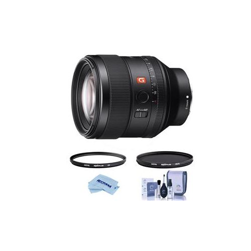  Adorama Sony FE 85mm F1.4 GM (G Master) E-Mount Lens - With Hoya UV / CPL Filter Kit SEL85F14GM F