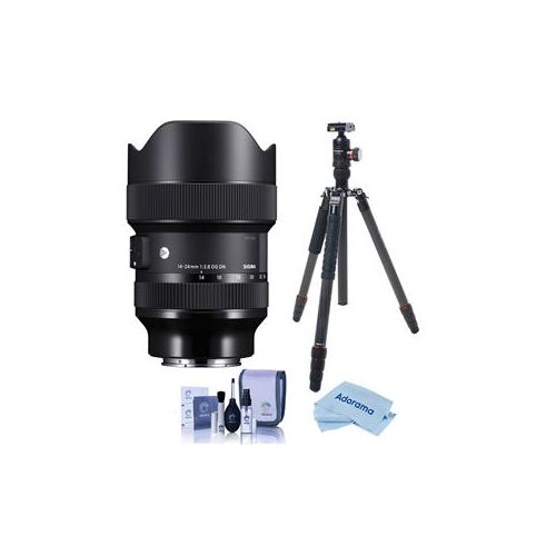  Adorama Sigma 14-24mm f/2.8 DG DN ART Zoom Lens for Leica L-Mount W/FotoPro X-GO Max TRP 213969 T