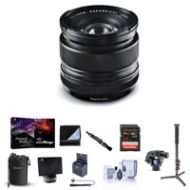 Adorama Fujifilm XF 14mm (21mm) F2.8 R Lens with Pro Accessory Bundle 16276481 B