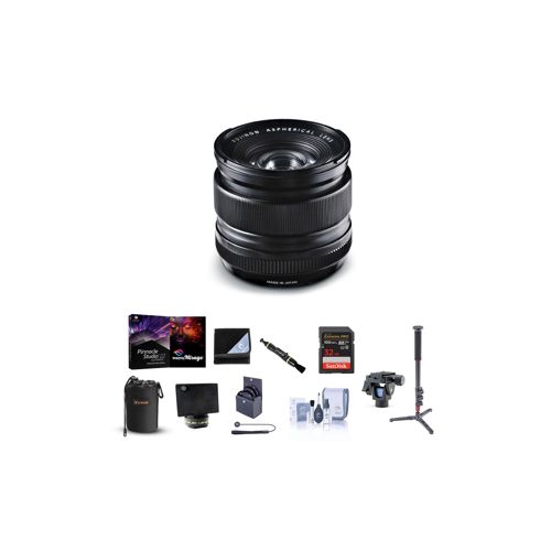  Adorama Fujifilm XF 14mm (21mm) F2.8 R Lens with Pro Accessory Bundle 16276481 B