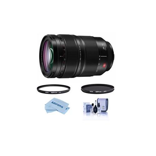  Adorama Panasonic Lumix S PRO 24-70mm F/2.8 L-Mount Lens - With Hoya Filter Kit S-E2470 F