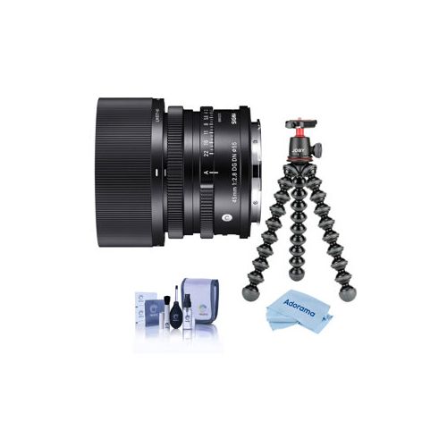  Adorama Sigma 45mm f/2.8 DG DN Contemporary Lens for Leica L-Mount W/Joby GorillaPod 3K 360969 T